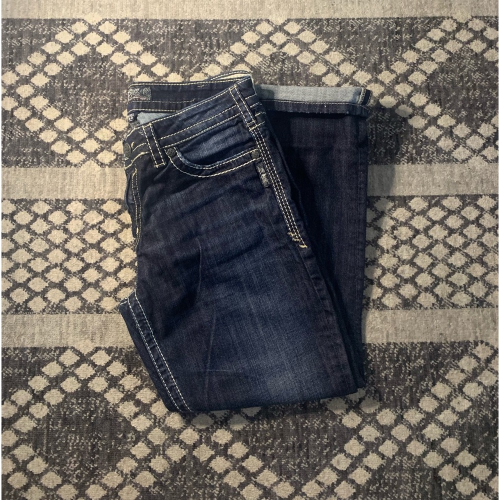 Silver Natsuki Capri jeans.
